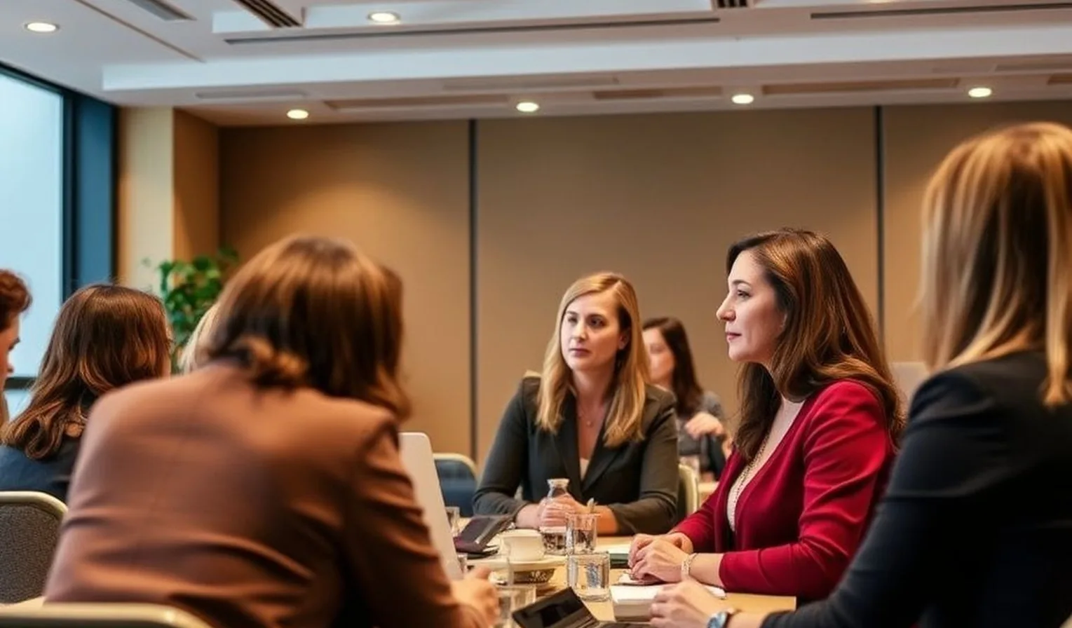 Female business leadership workshop